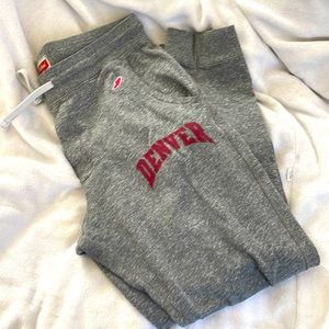 Size medium University of Denver Jogger style sweatpants